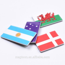 top quality personalized country flat kids promotional toy flag EVA fridge magnets for home decor